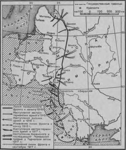 Карта восточный фронт 1917